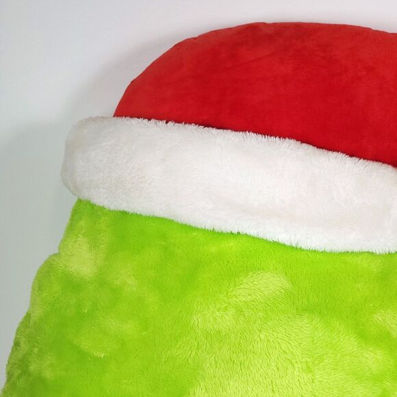Dr.‎ Seuss The Grinch 16" Plush Stuffed Pillow with Santa Hat Christmas Decor - Picture 11 of 16